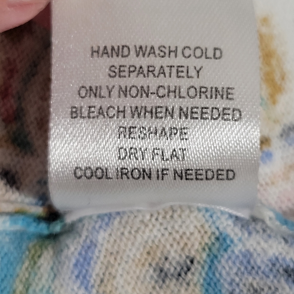 Daniel Rainn Cristiana Floral Print Linen Blend Open Front Cardigan Size L... - Picture 16 of 16